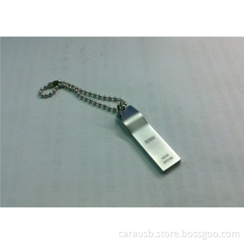 CaraUSB Slim mini curved stream line usb drives upscale compact ultra-thin waterproof stainless steel flash disk sculpture logo